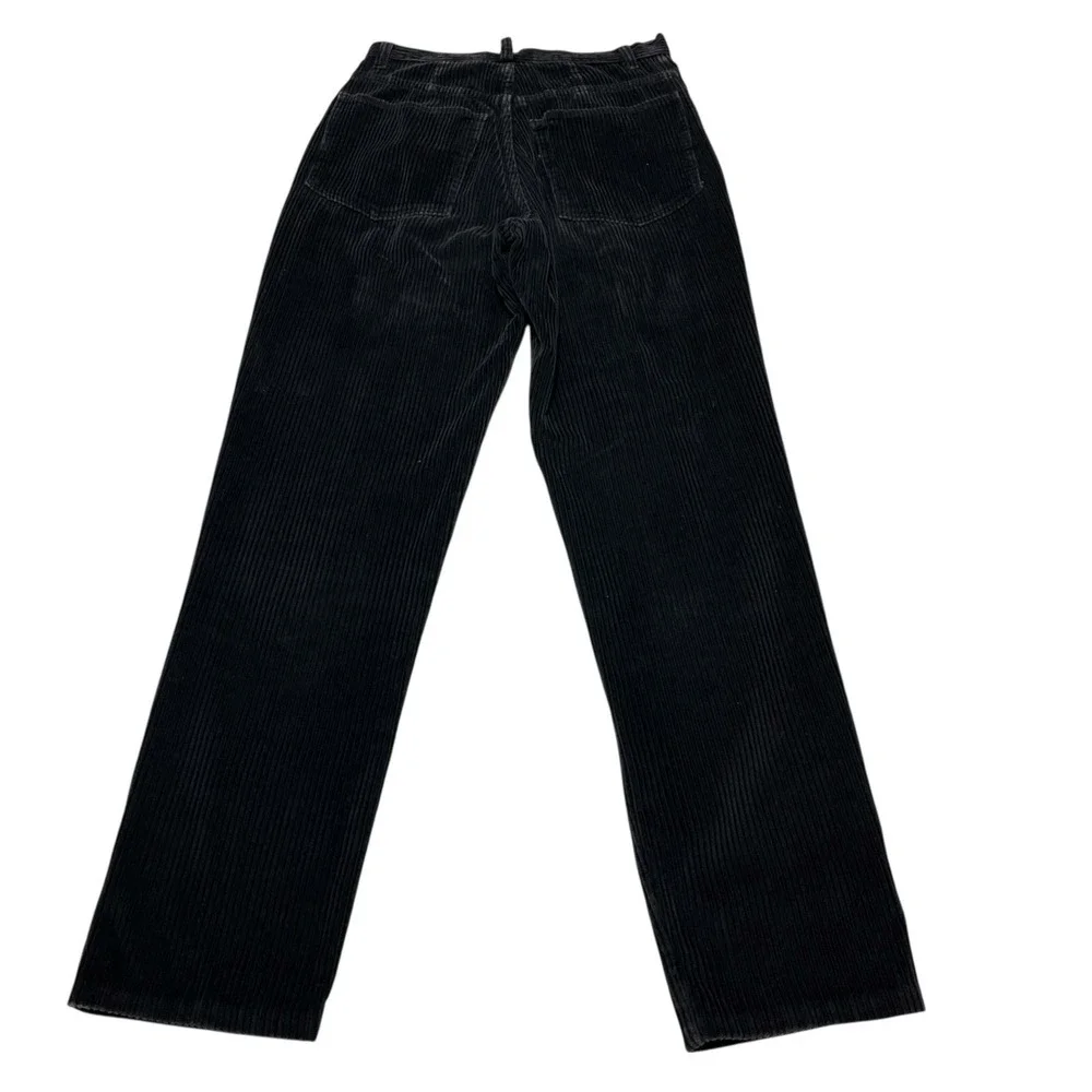 Express Y2K Corduroy Pants Blue Wide‎ Wale High Rise Straight Leg Size 5/6L